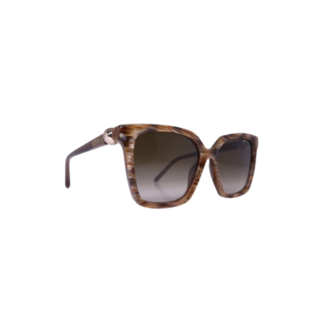Óculos de Sol Furla SFU888 5406YH Acetato Marrom Mesclado com lentes na cor Marrom Degradê 3