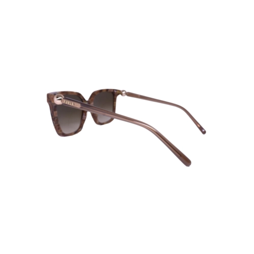 Óculos de Sol Furla SFU888 5406YH Acetato Marrom Mesclado com lentes na cor Marrom Degradê