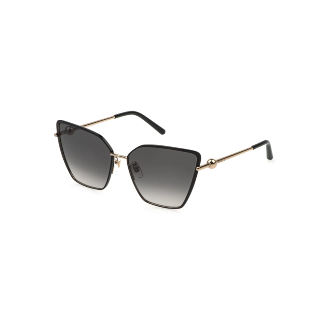 Óculos de Sol Furla SFU890 620301 Metal Preto e Dourado com lentes na cor Fumê Degradê 1