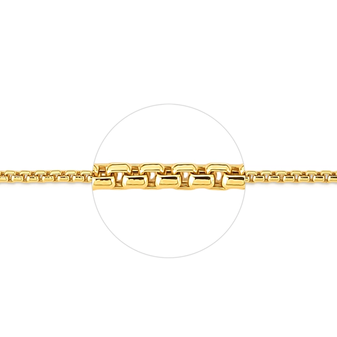 Corrente Milano ouro 18k polida fecho lagosta 40CM 3