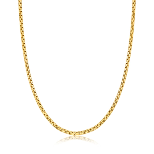 Corrente Milano ouro 18k polida fecho lagosta 40CM
