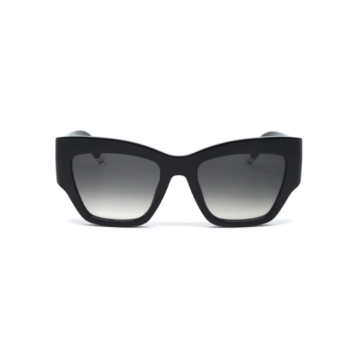 Óculos de Sol Furla SFU891 540Z42 Acetato Preto com lentes na cor Fumê Degradê