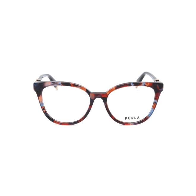 Óculos de Grau Furla VFU832 520P61 Acetato Marrom Mesclado 2