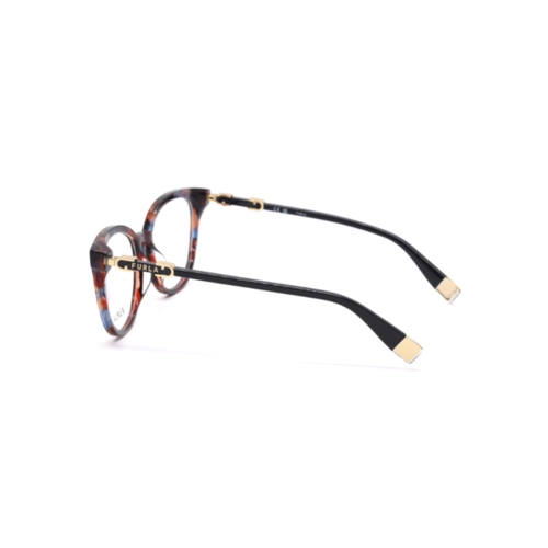 Óculos de Grau Furla VFU832 520P61 Acetato Marrom Mesclado