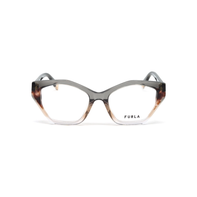 Óculos de Grau Furla VFU869V 520AG1 Acetato Cinza e Marrom 2