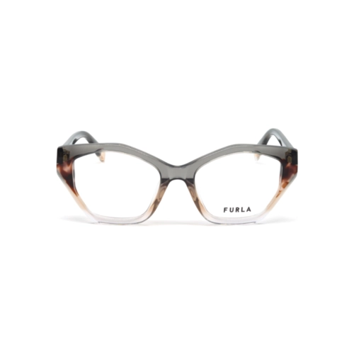 Óculos de Grau Furla VFU869V 520AG1 Acetato Cinza e Marrom