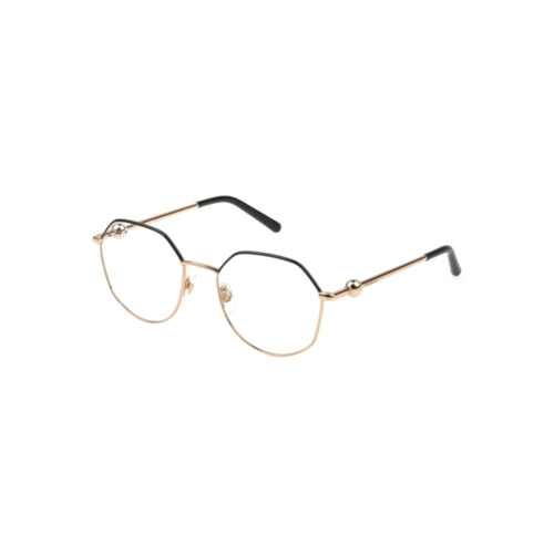 Óculos de Grau Furla VFU870 5402AM Metal Dourado e Preto