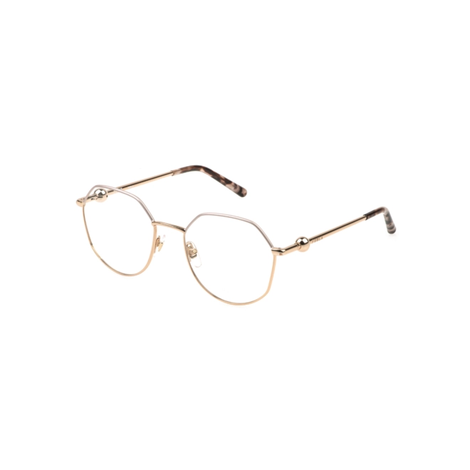 Óculos de Grau Furla VFU870 5408MZ Metal Dourado e Branco 1