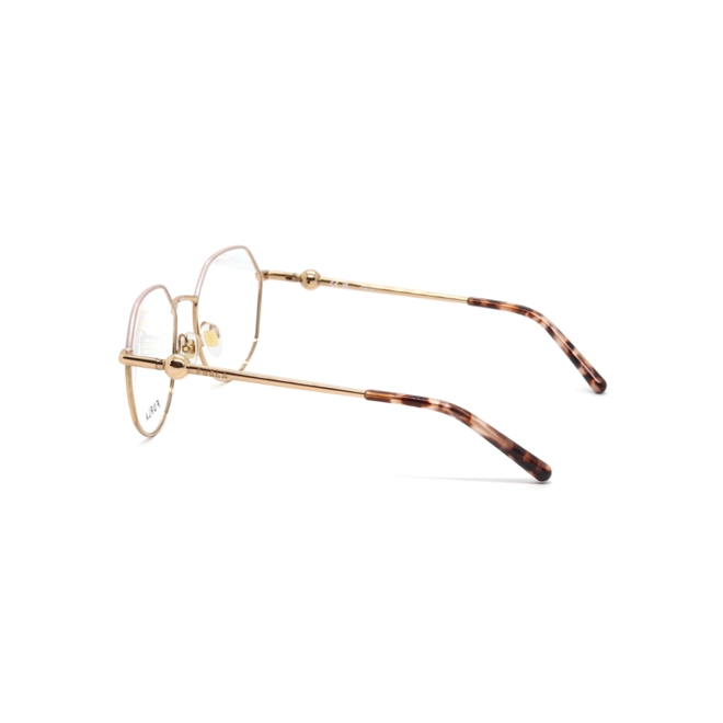Óculos de Grau Furla VFU870 5408MZ Metal Dourado e Branco 3