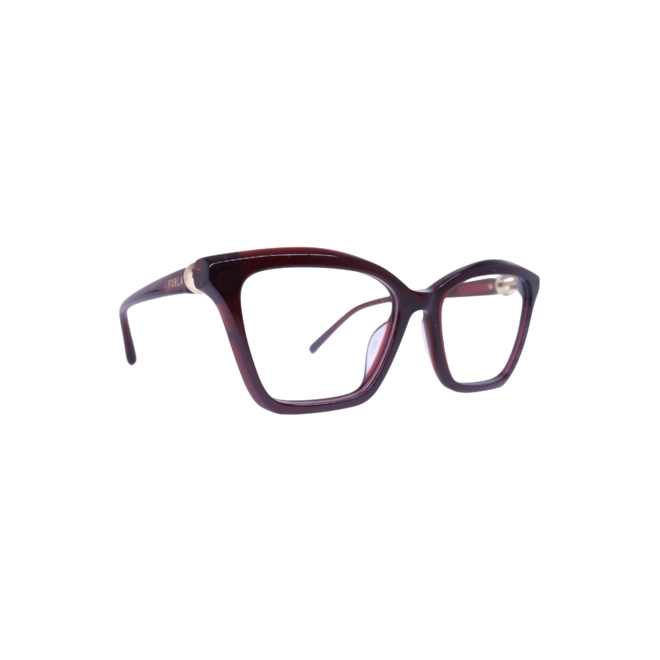 Óculos de Grau Furla VFU876 540848 Acetato Bordô 3