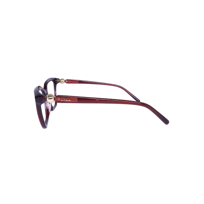 Óculos de Grau Furla VFU876 540848 Acetato Bordô 4