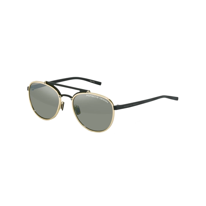 Óculos de Sol Porsche Design P8972 55B175 Titânio Dourado com lentes na cor Cinza Degradê 1