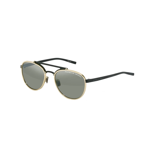 Óculos de Sol Porsche Design P8972 55B175 Titânio Dourado com lentes na cor Cinza Degradê