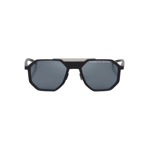 Óculos de Sol Porsche Design P8981 55A267 Acetato Preto com lentes na cor Azul