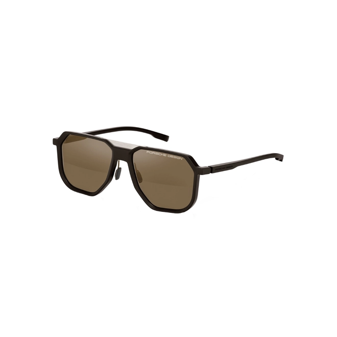 Óculos de Sol Porsche Design P8980 58C171 Acetato Marrom Escuro com lentes na cor Marrom 1