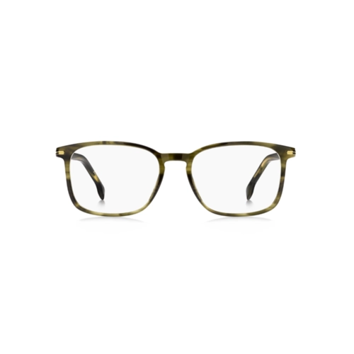 Óculos de Grau Hugo BOSS 1727 517 5518 R Acetato Caqui Mesclado