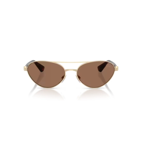 Óculos de Sol Burberry 0BE3165 11097358 Metal Dourado Claro com lentes na cor Marrom Escuro