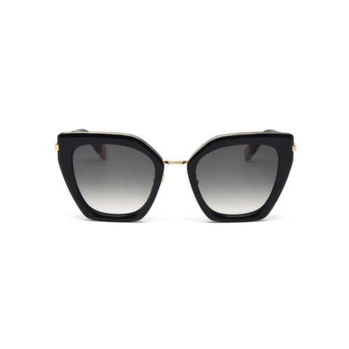 Óculos de Sol Furla SFU821 520700 Acetato Preto com lentes na cor Fumê