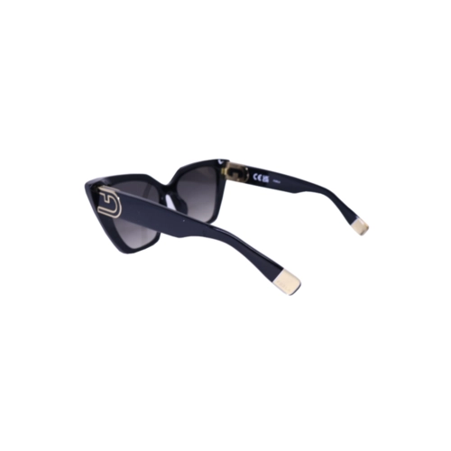 Óculos de Sol Furla SFU879 540700 Acetato Preto com lentes na cor Fumê Degradê