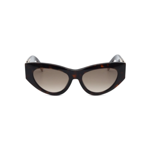 Óculos de Sol Furla SFU881 5404BL Acetato Marrom Mesclado com lentes na cor Marrom Degradê