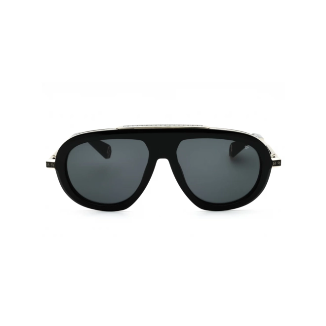 Óculos de Sol Philipp Plein SPP151M 570700 Metal Dourado e Preto com lentes na cor Cinza 2