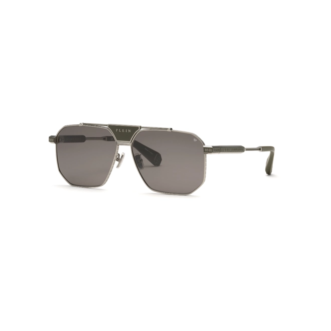 Óculos de Sol Philipp Plein SPP152M 630508 Metal Cinza com lentes na cor Cinza 1