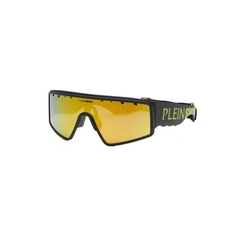 Óculos de Sol Plein Sport SSP007 99U28G Acetato Preto com lentes na cor Amarelo