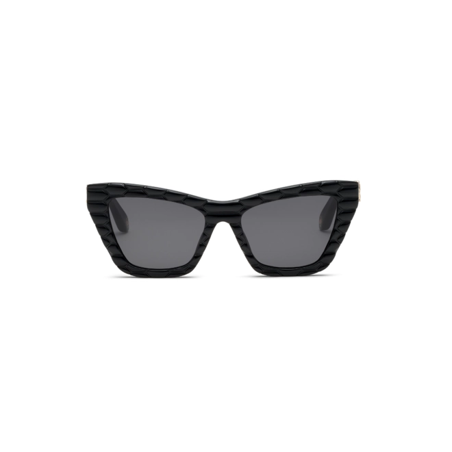 Óculos de Sol Roberto Cavalli SRC091V 540700 Acetato Preto com lentes na cor Cinza 2