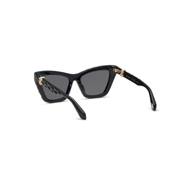 Óculos de Sol Roberto Cavalli SRC091V 540700 Acetato Preto com lentes na cor Cinza 5