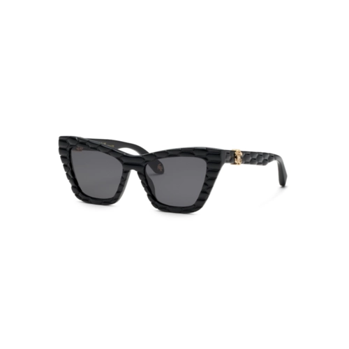 Óculos de Sol Roberto Cavalli SRC091V 540700 Acetato Preto com lentes na cor Cinza