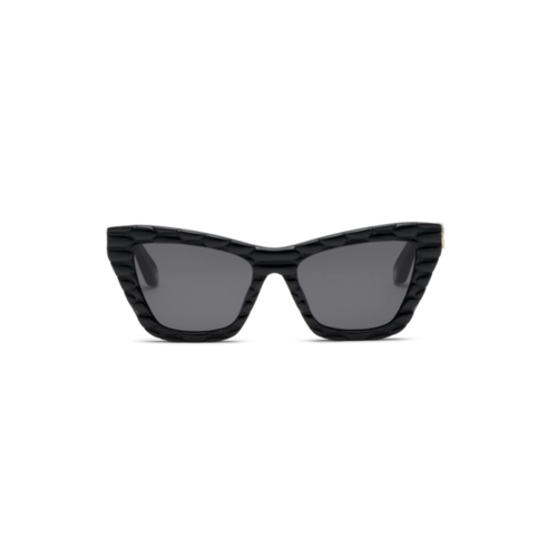 Óculos de Sol Roberto Cavalli SRC091V 540700 Acetato Preto com lentes na cor Cinza