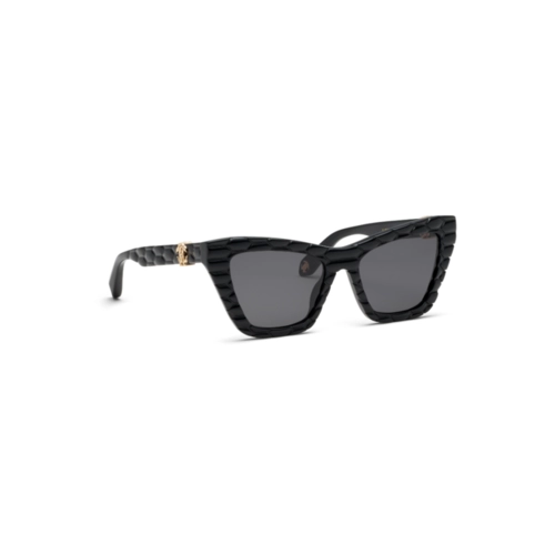Óculos de Sol Roberto Cavalli SRC091V 540700 Acetato Preto com lentes na cor Cinza