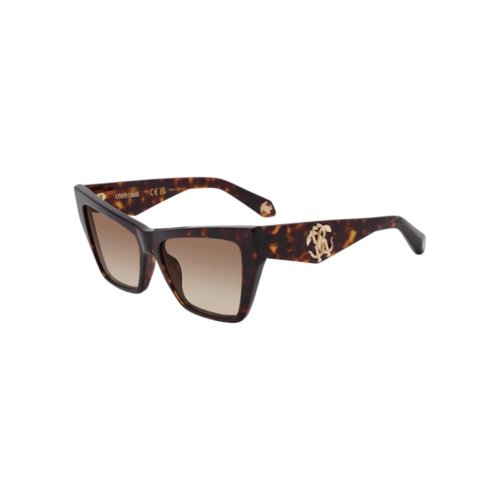Óculos de Sol Roberto Cavalli SRC114 580743 Acetato Marrom Mesclado com lentes na cor Marrom Degradê