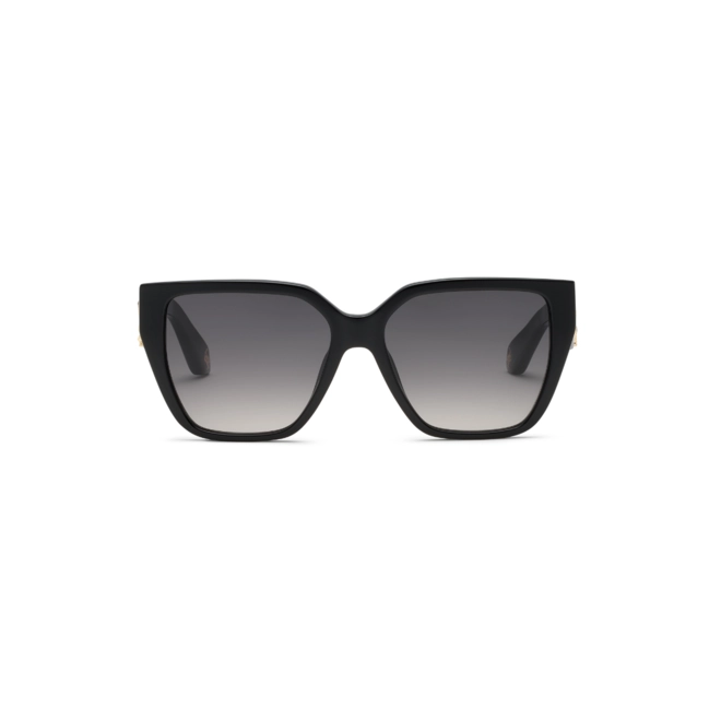 Óculos de Sol Roberto Cavalli SRC137 570700 Acetato Preto com lentes na cor Fumê Degradê 2