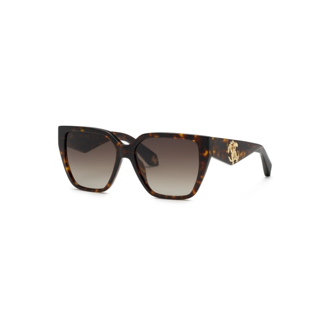Óculos de Sol Roberto Cavalli SRC137 570743 Acetato Marrom Mesclado com lentes na cor Marrom Degradê 1