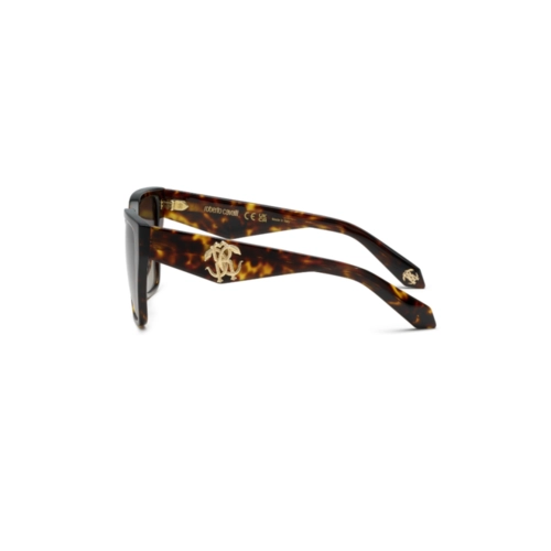 Óculos de Sol Roberto Cavalli SRC137 570743 Acetato Marrom Mesclado com lentes na cor Marrom Degradê