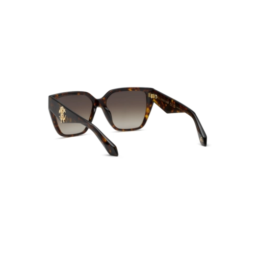 Óculos de Sol Roberto Cavalli SRC137 570743 Acetato Marrom Mesclado com lentes na cor Marrom Degradê