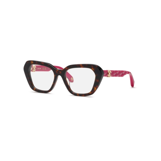Óculos de Grau Roberto Cavalli VRC070V 540743 Acetato Marrom Mesclado e Rosa 1