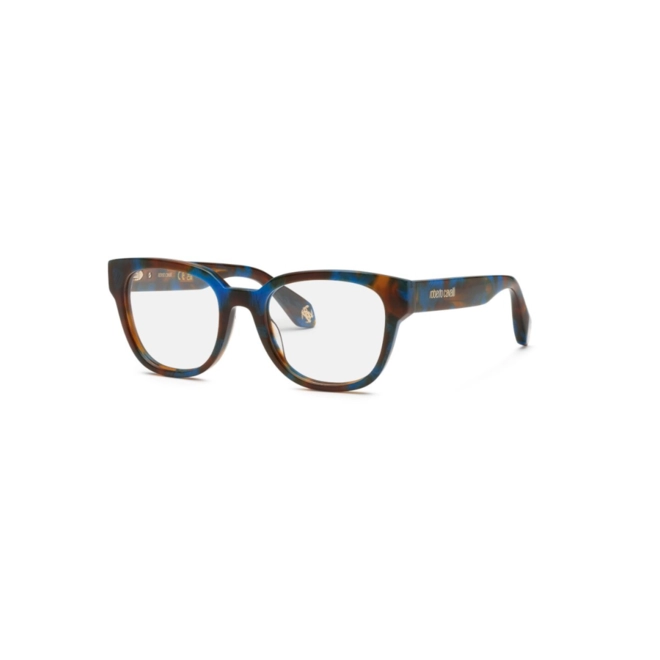 Óculos de Grau Roberto Cavalli VRC115M 5209UV Acetato Marrom e Azul Mesclado 1