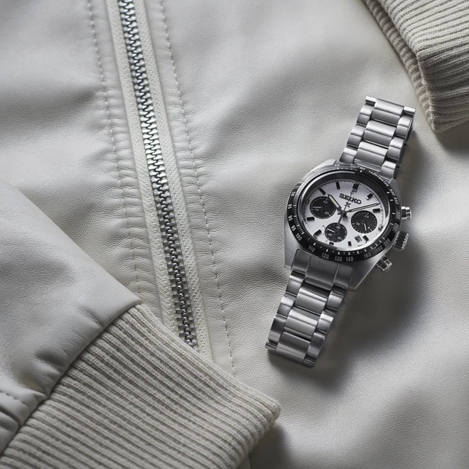 Relógio Seiko Prospex Speedtimer Solar Cronógrafo - SSC813B1 BPSX Branco 3