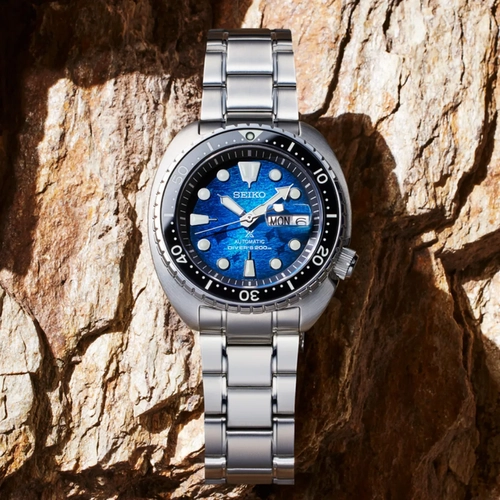 Relógio Seiko Prospex Turtle Edição Especial Save The Ocean - SRPE39K1 D1SX Azul