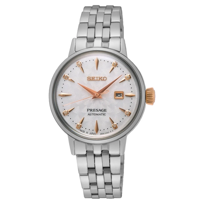 Relógio Seiko Presage Cocktail Time Automático Feminino - SRE009J1 B1SX Branco 1