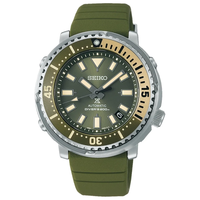 Relógio Seiko Prospex Baby Tuna Automático Masculino - SRPF83K1 F1FX Verde 1