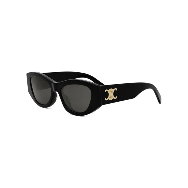 Óculos de Sol Celine Triomphe CL40308U_5501A Acetato Preto com lentes na cor Cinza 1