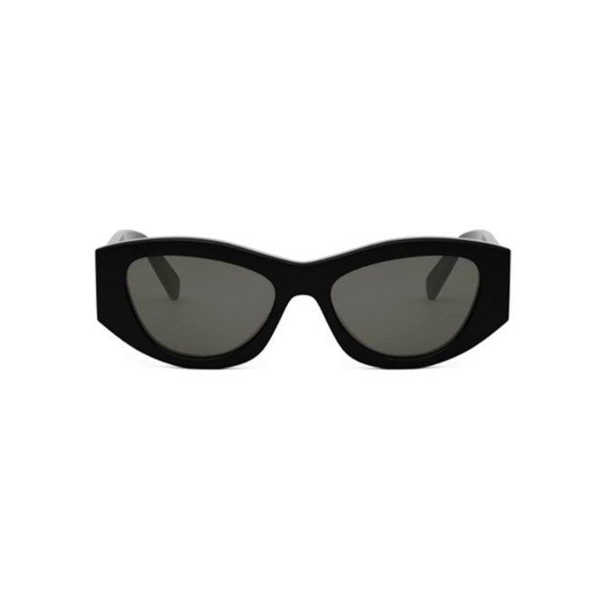 Óculos de Sol Celine Triomphe CL40308U_5501A Acetato Preto com lentes na cor Cinza 2