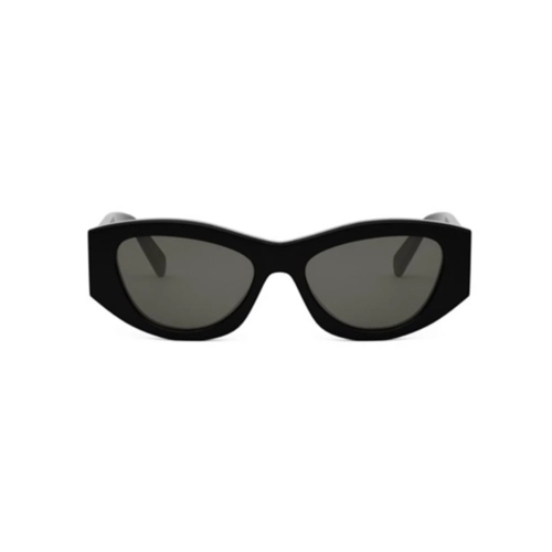 Óculos de Sol Celine Triomphe CL40308U_5501A Acetato Preto com lentes na cor Cinza