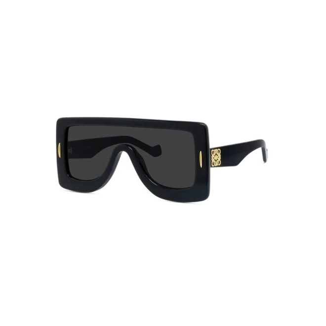 Óculos de Sol Loewe LW40104I_0001A Acetato Preto com lentes na cor Cinza 1