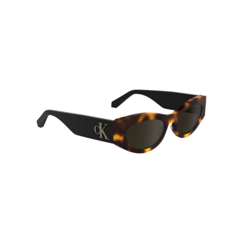 Óculos de Sol Calvin Klein Jeans CKJ24626S 235 52 Acetato Marrom Mesclado com lentes na cor Marrom