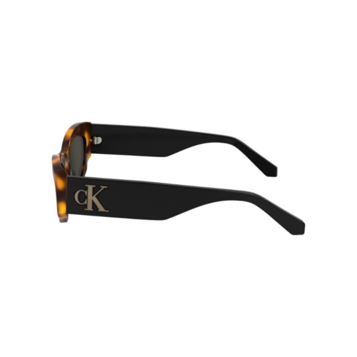 Óculos de Sol Calvin Klein Jeans CKJ24626S 235 52 Acetato Marrom Mesclado com lentes na cor Marrom