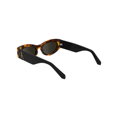 Óculos de Sol Calvin Klein Jeans CKJ24626S 235 52 Acetato Marrom Mesclado com lentes na cor Marrom